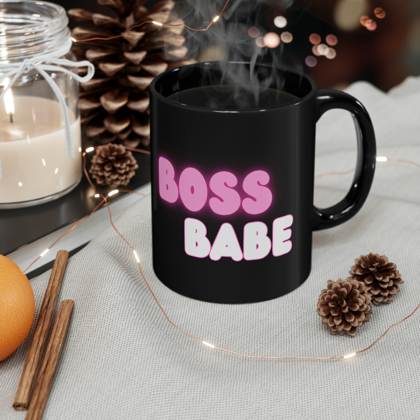 Boss Babe black Mug (11oz, 15oz)