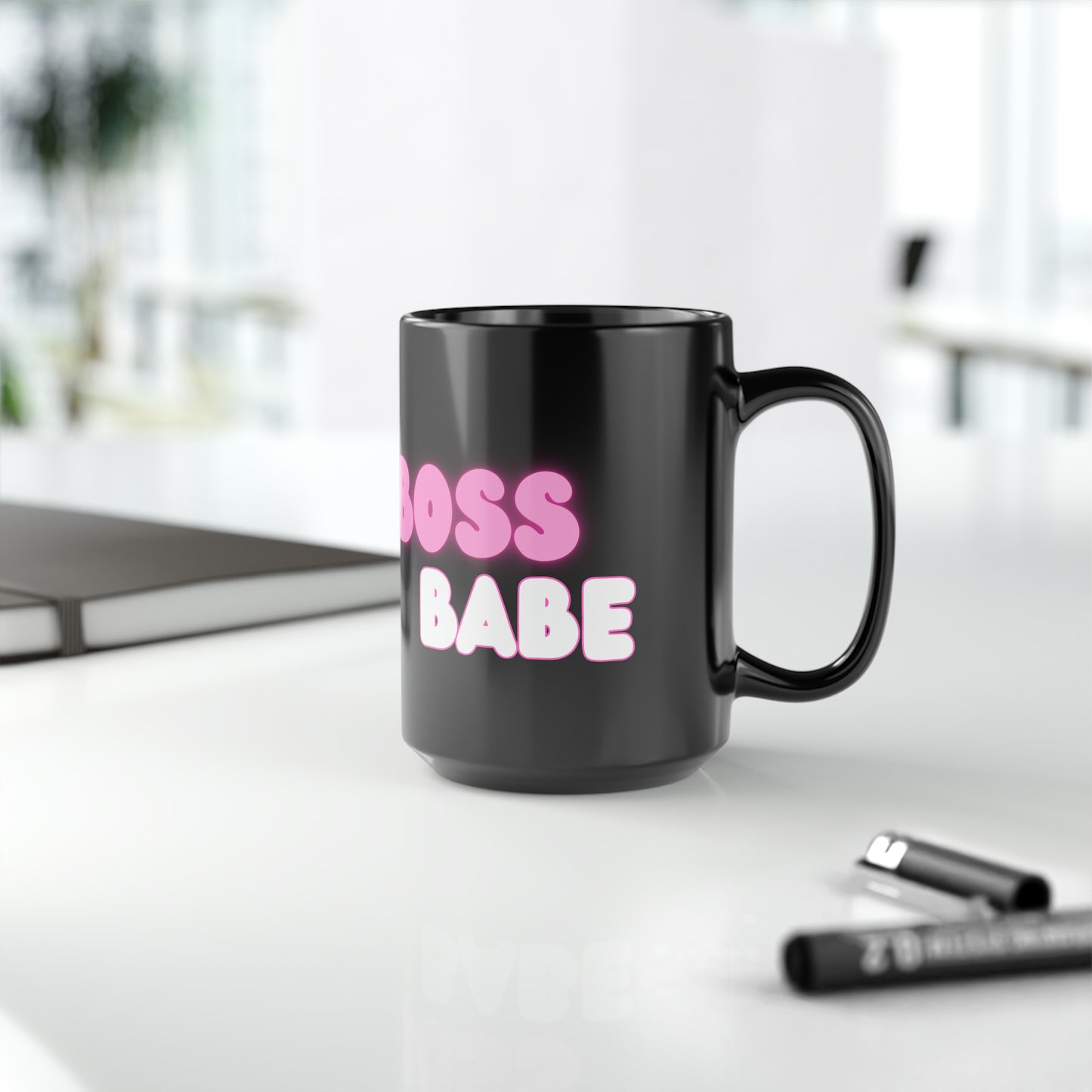 Boss Babe black Mug (11oz, 15oz)