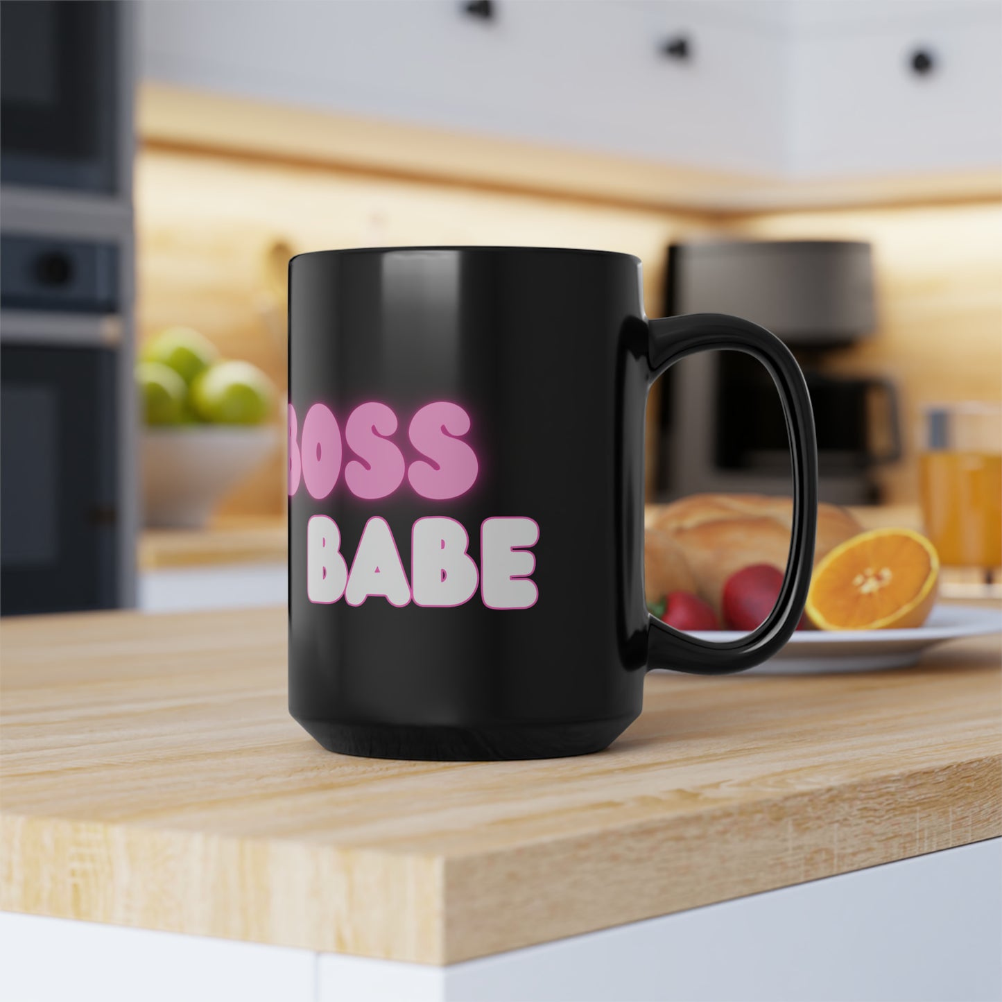 Boss Babe black Mug (11oz, 15oz)