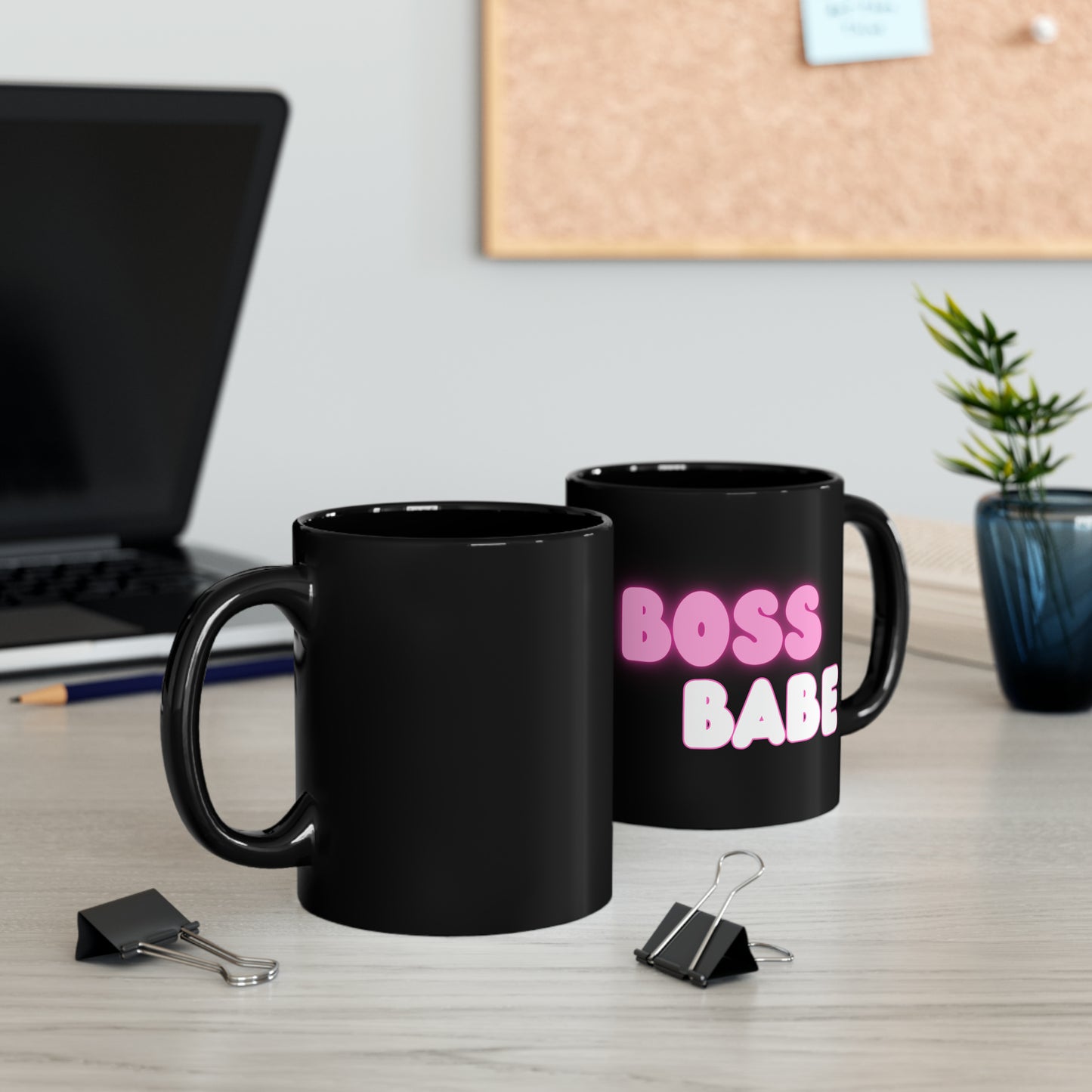 Boss Babe black Mug (11oz, 15oz)