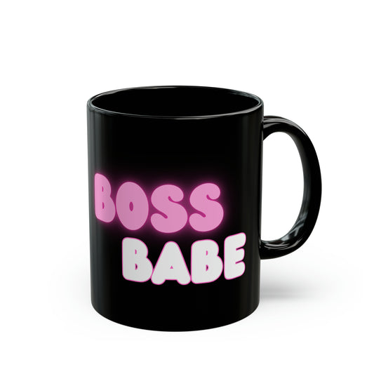 Boss Babe black Mug (11oz, 15oz)